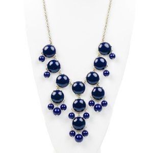 J.Crew Navy Large Bubble Necklace